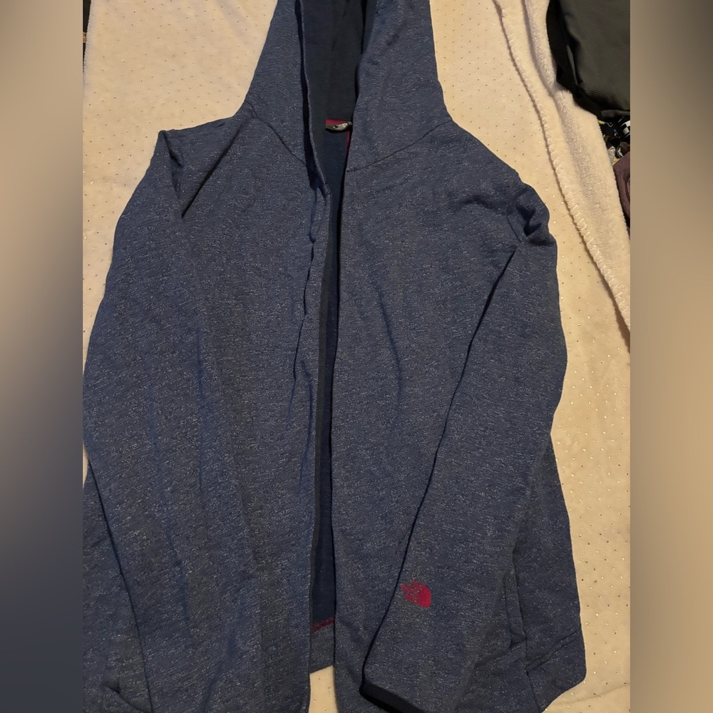 The north face Blue Hooded sweatshirt